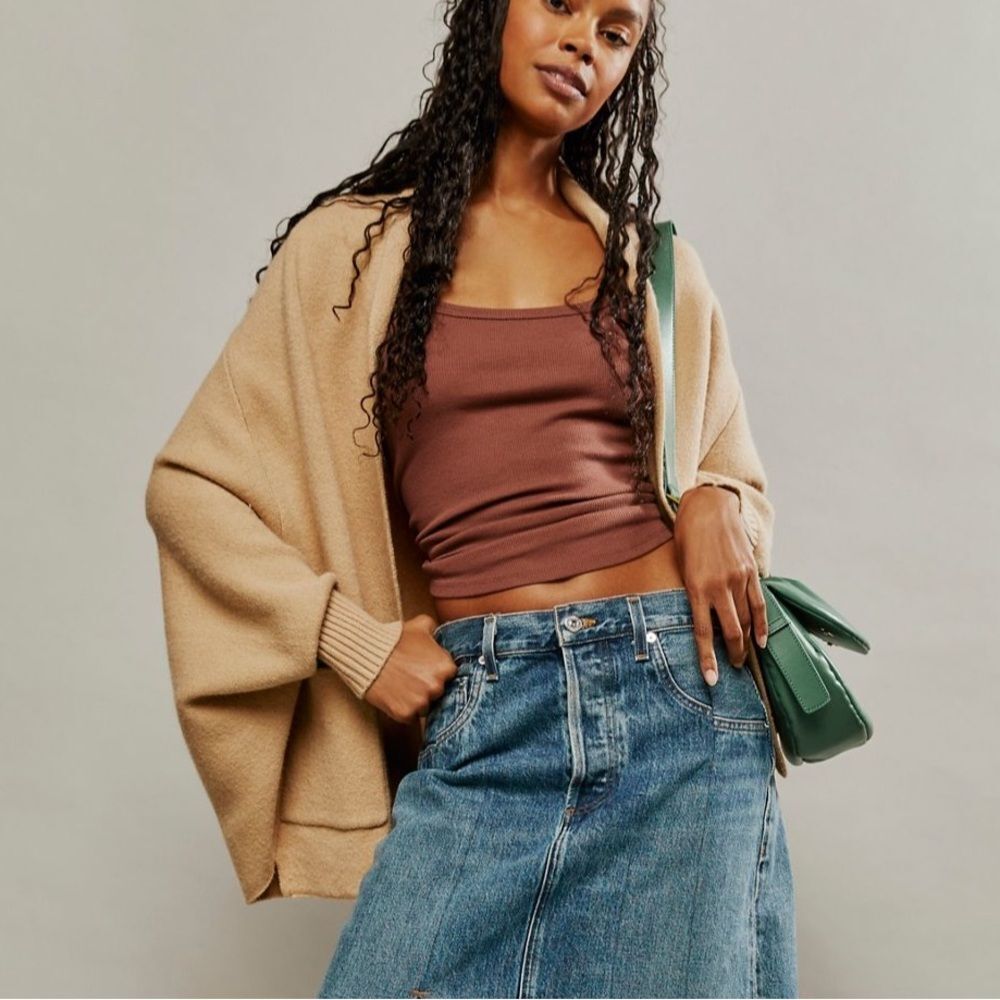 Free People Sweaters | Free People Everyday Cocoon Poncho Cream Size All | Color: Cream | Size: One Size