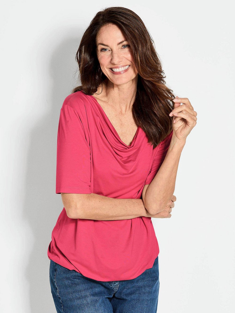 Goldner T-Shirts Damen koralle, 52 Image