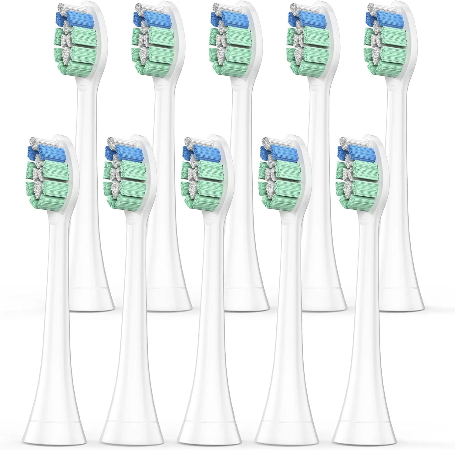 4–10 Stück Ersatz-Zahnbürstenköpfe, kompatibel mit Philips Sonicare Soft Ersatz-Elektrozahnbürstenkopf 4100 6500 6100 7500 Image