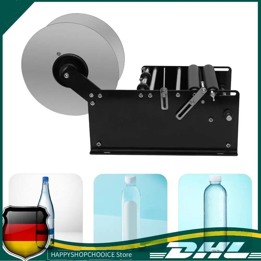 MT-30 Selbstklebende Etikettiermaschine, manueller Etikettenapplikator für runde Flaschen, die zum Auftragen druckempfindlicher Klebeetiketten Image