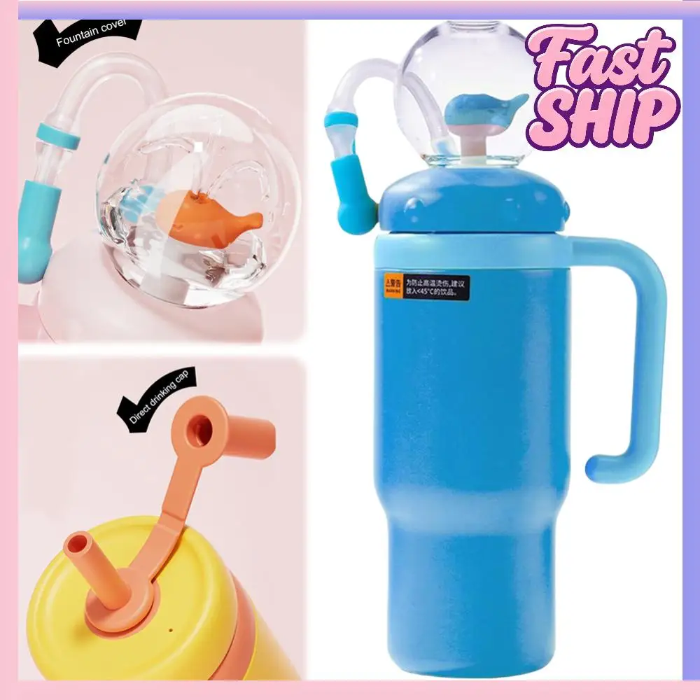 24oz Wal-Wasserbecher aus Edelstahl für Kinder, Jugendliche und Erwachsene (D) Image