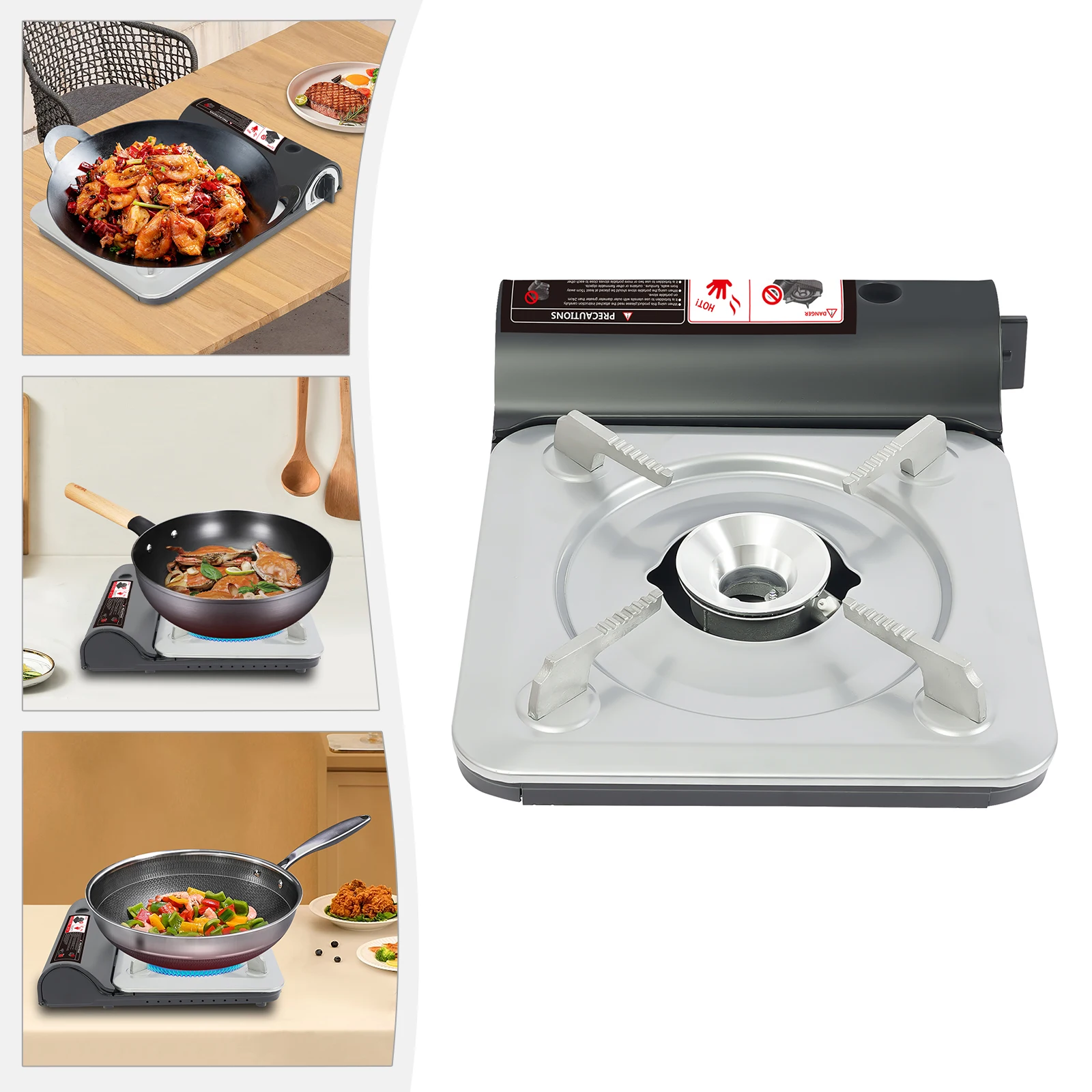 Tragbarer BBQ-Grill, Butan-Campingkocher, Outdoor-Grill, Verwendung von verflüssigem Butangas für Grills, Partys, Terrassen, Restaurants Image