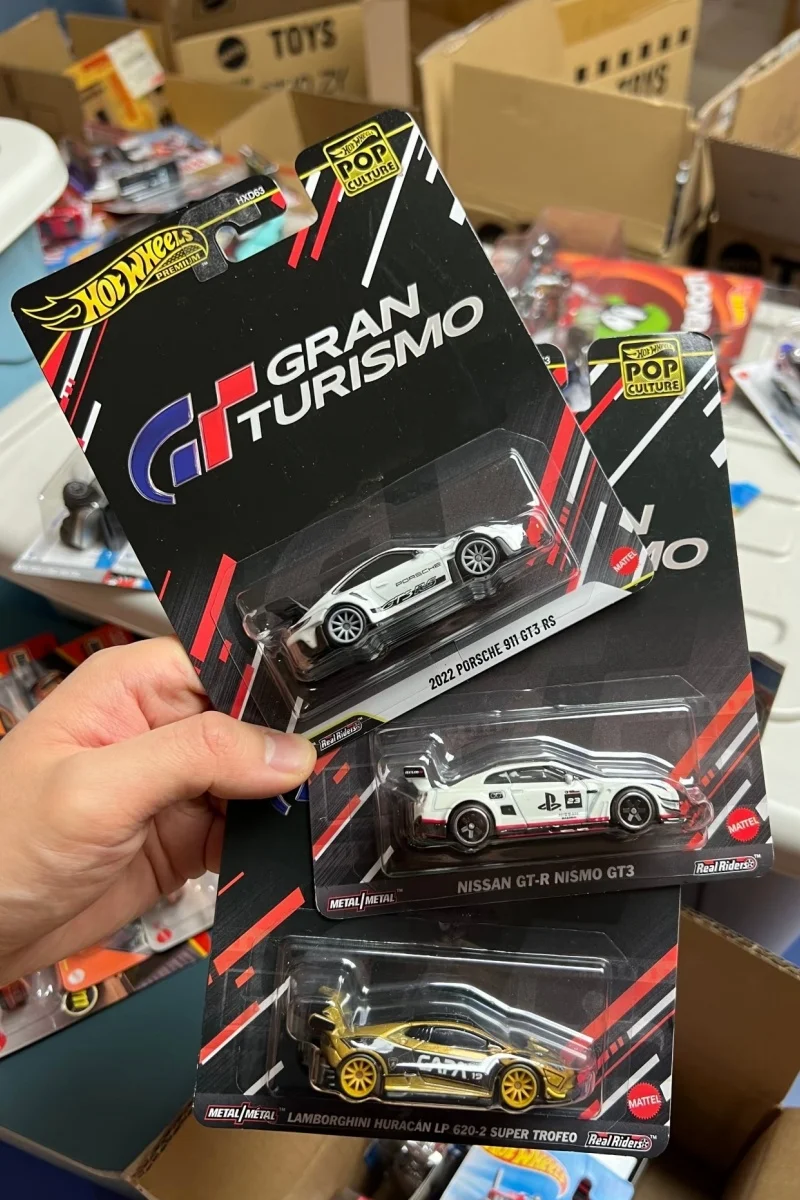 Auf Lager Hot Wheels HXD63 POP Culture Gran Turismo Series Druckgussmodell Lamborghini Porsche Collection Spielzeugautomodell Geschenke Image