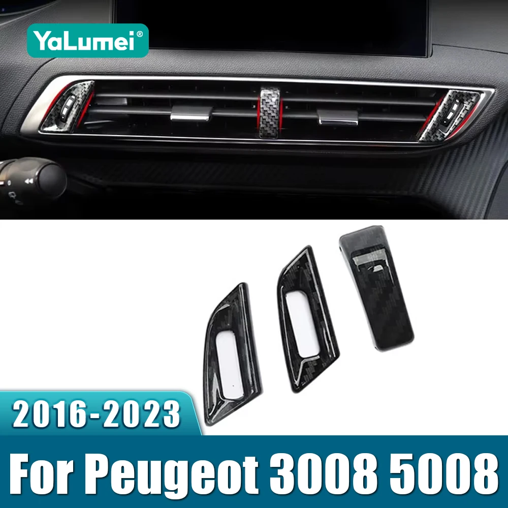 Für Peugeot 3008 5008 GT 2016 2017 2018 2019 2020 2021 2022 2023 Hybrid Front Middle Center Geschlossene Klimaanlage Control Abdeckung Image