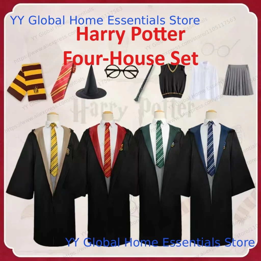 Harry Potter Cosplay-Umhang für Erwachsene & Kinder: Hermine Gryffindor Robe für Halloween, Feiertage, College-Kostümpartys und als Geschenk Image