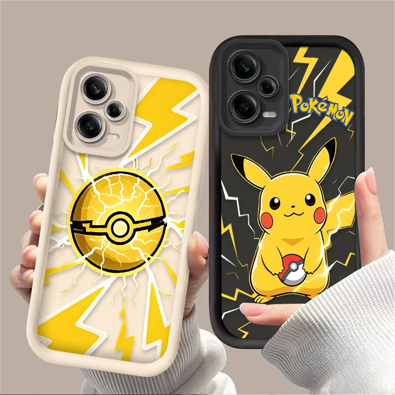 P-Pokemon Pikachu-Bälle Handyhülle für iPhone 17 16e 16 15 14 13 12 11 Air Pro Max Mini XR XS X 7 8 6 6s Plus Weiche TPU-Hülle Image