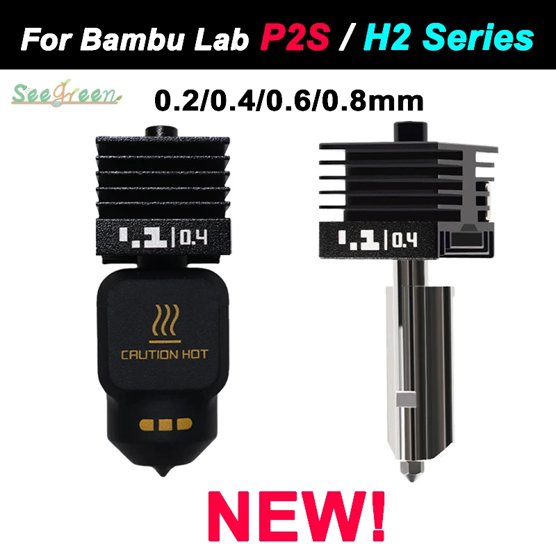 Upgrade Hotend für Bambu Lab P2S Hotend High Flow Bambulab P2S Düse 0,4 0,6 0,8 Hot End Kit Qualitätssicherung P2S Zubehör Image