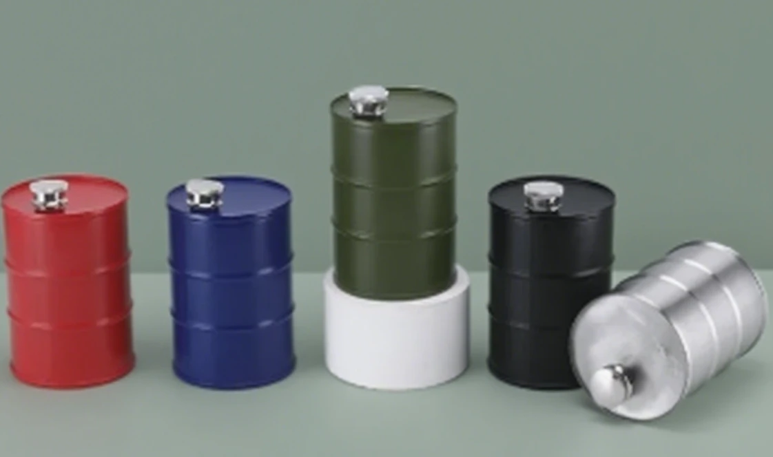 1 Stück 25oz Whisky-Wasserflasche aus Edelstahl, tragbar, auslaufsicher Image