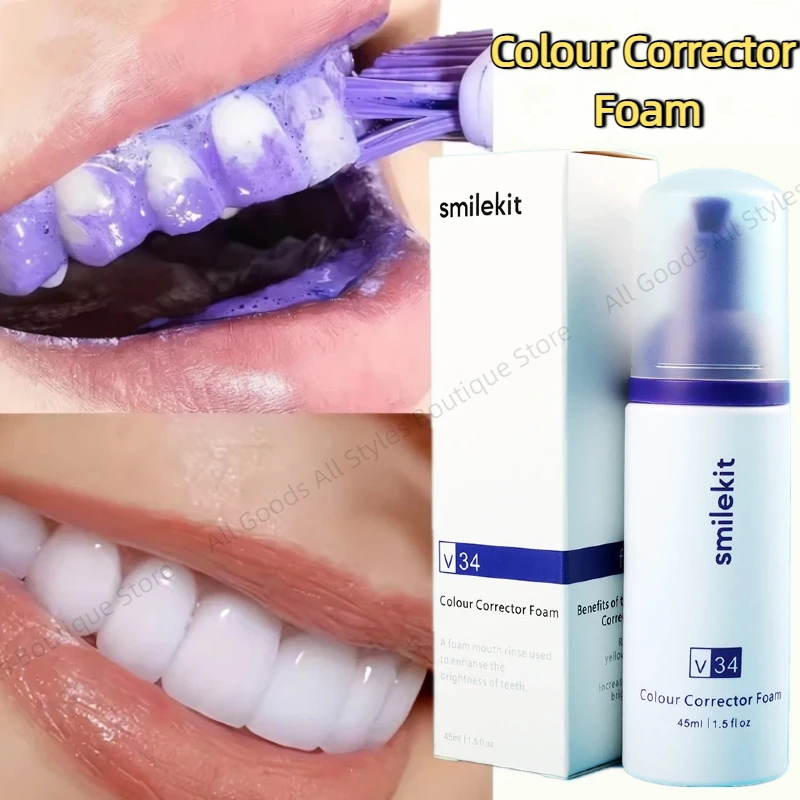 45 ml Smilekit Purple Tooth Mousse entfernt Zahnstein, saubere Mundhygiene, 30 ml Smileease, frischer Atem, aufhellende Zahnpflegeprodukte Image