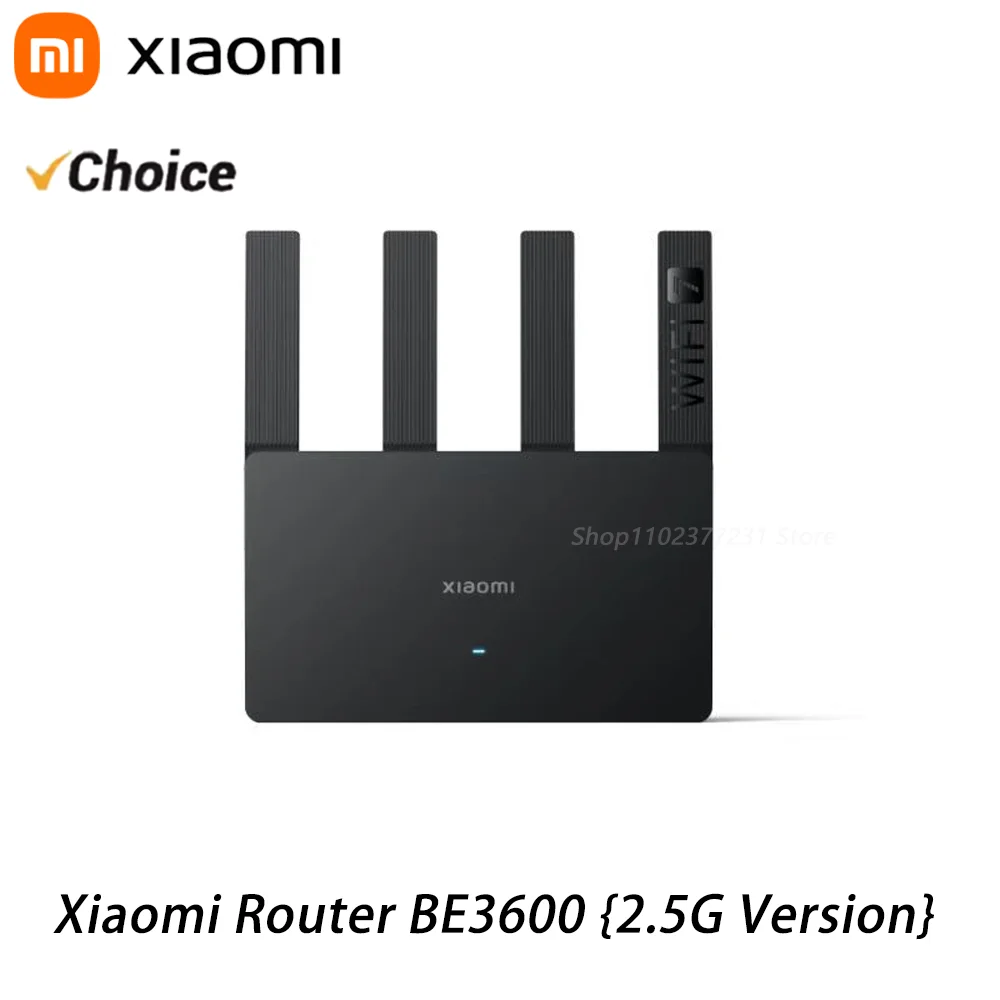 NEUER Xiaomi Router BE3600 WiFi 7 3570Mbps Dual-Band Aggregation Dual WAN LAN Gaming-Beschleunigung Mesh-Netzwerk Repeater Extender Image