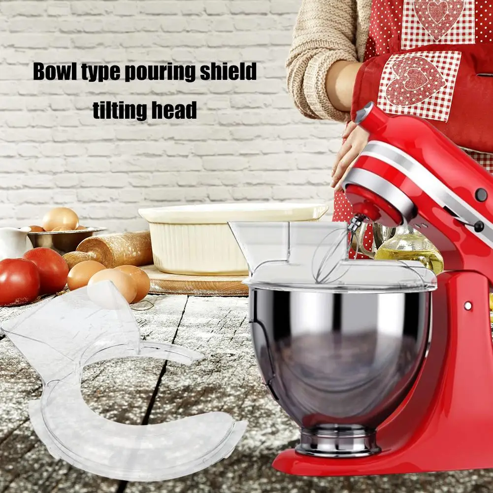 Spritzschutzschale für Küchenmaschinen mit Kippkopf, Spritzschutz für KitchenAid Standmixer, Anti-Spritz Küchenzubehör Image