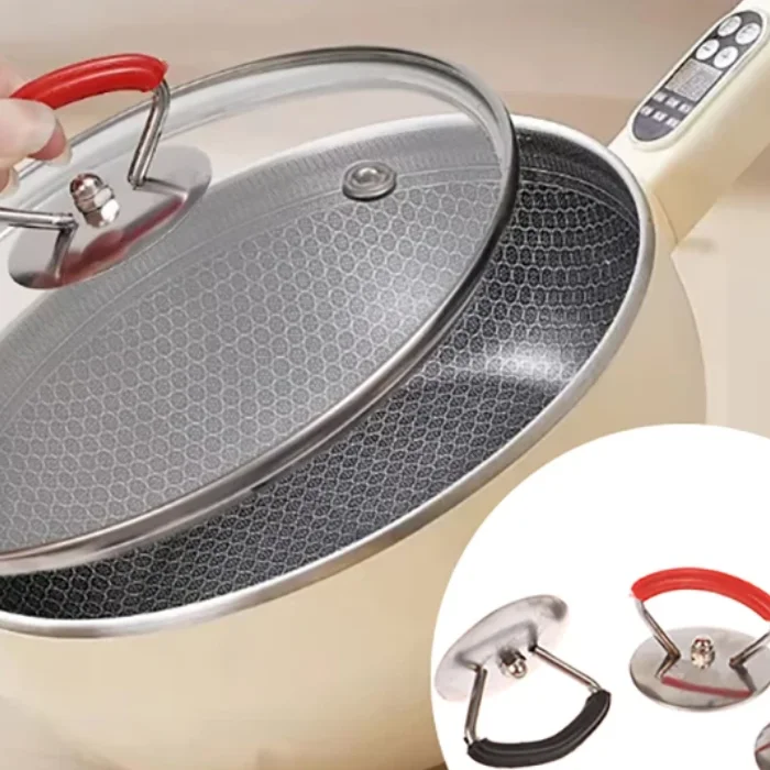 Universal Lib Abdeckung Knopf Kappe Hitzebeständige Kochtopf Pfanne Deckel Knopf Ersatz Hebe Griff Küche Silica Kochgeschirr Handgriff Image