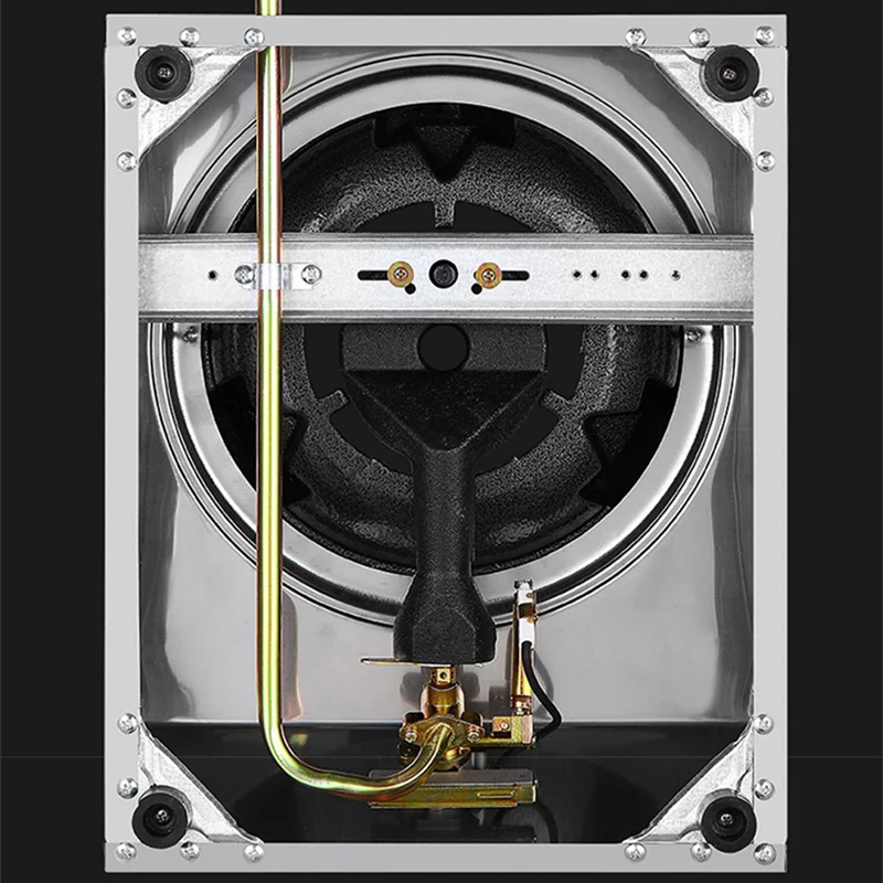 40 kW Flüssiggaskocher Furious Fire Herd Einzelkocher Rührbraten Hochdruckherd Desktop-Gasherd aus Edelstahl Image