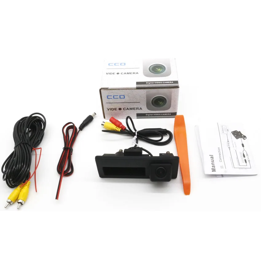 Kofferraumgriff-Kamera Full HD Nachtsicht Rückfahrkamera Wasserdicht Für Porsche Cayenne 92A 2011~2012 2017 2018 Image