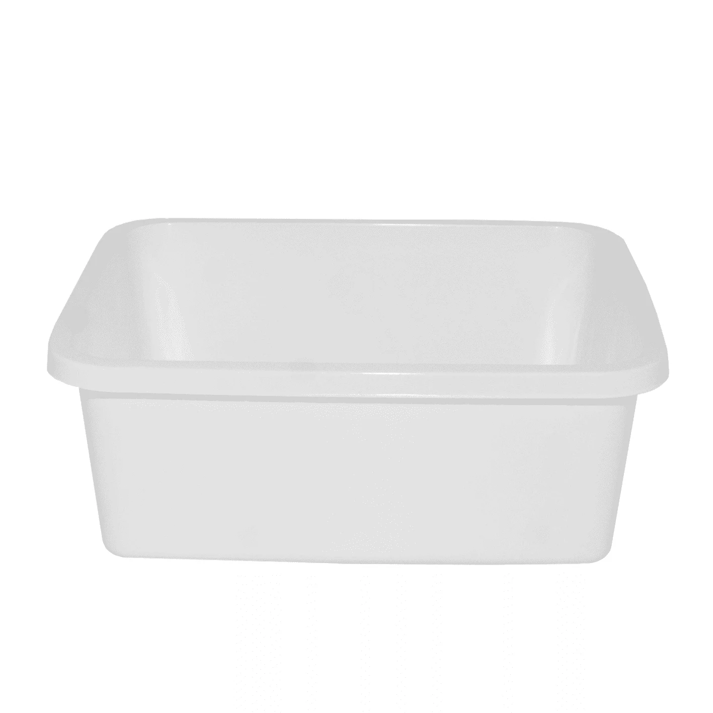 Badezimmerschale aus Kunststoff, rechteckig, 8 l, Weiß Image