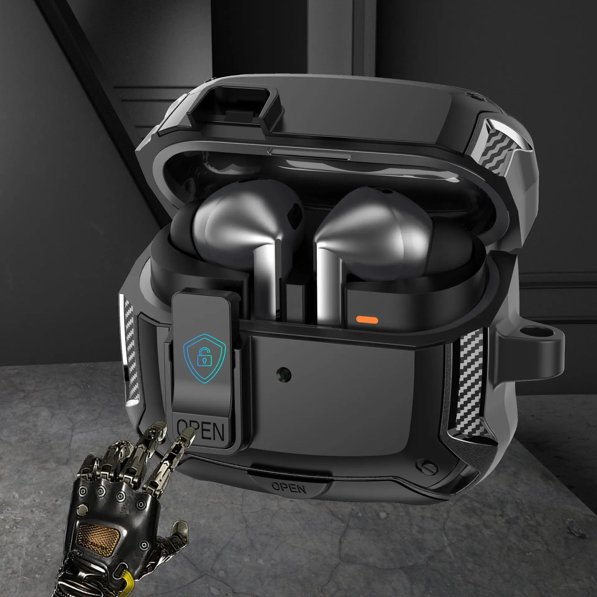 Für Samsung Galaxy Buds 3 Pro Bluetooth Headset Fall Mit Schalter Halterung Für Samsung Buzz 3 FE Anti-drop Nette Ohrhörer abdeckung Image