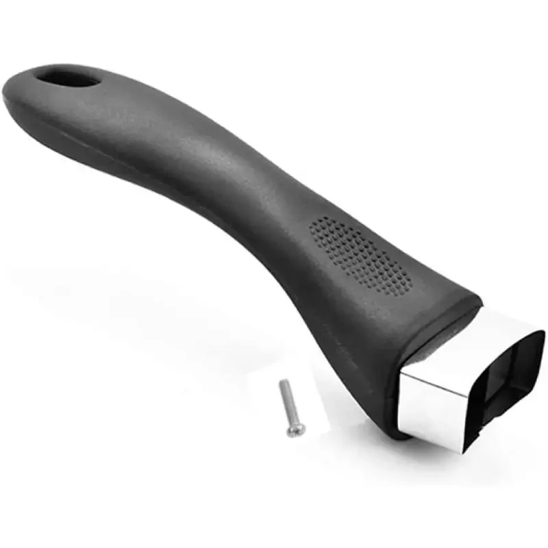 Topfgriff, rutschfester Bakelit-Griff, schwarz, langer Ersatzgriff mit Schraube, Kochgeschirr-Zubehör für Küche, Topf, Bratpfanne Image