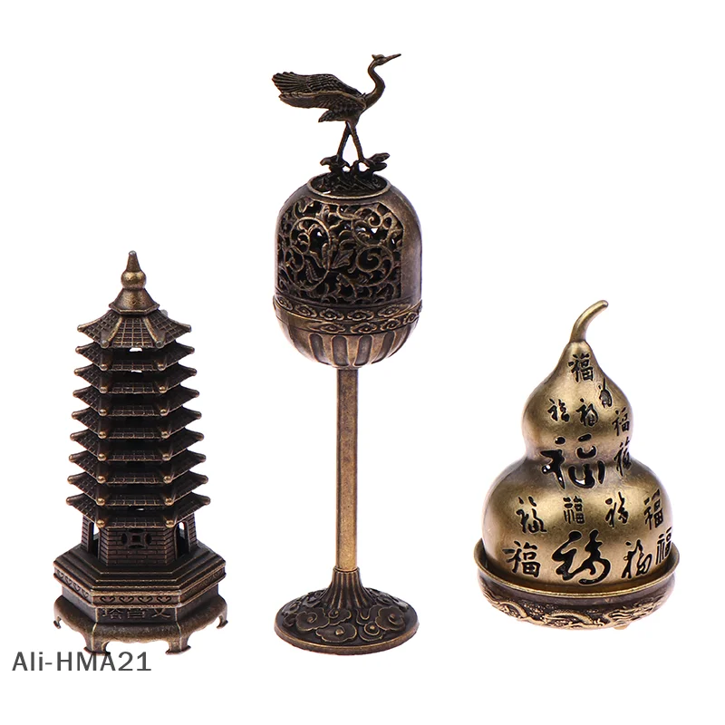 【H】Räuchergefäß aus Messing, Aromatherapie-Halter aus Metall, ungefährt, ideal für Yoga-Meditation, Schlafzimmer-Atmosphäre, Heimdekoration Image