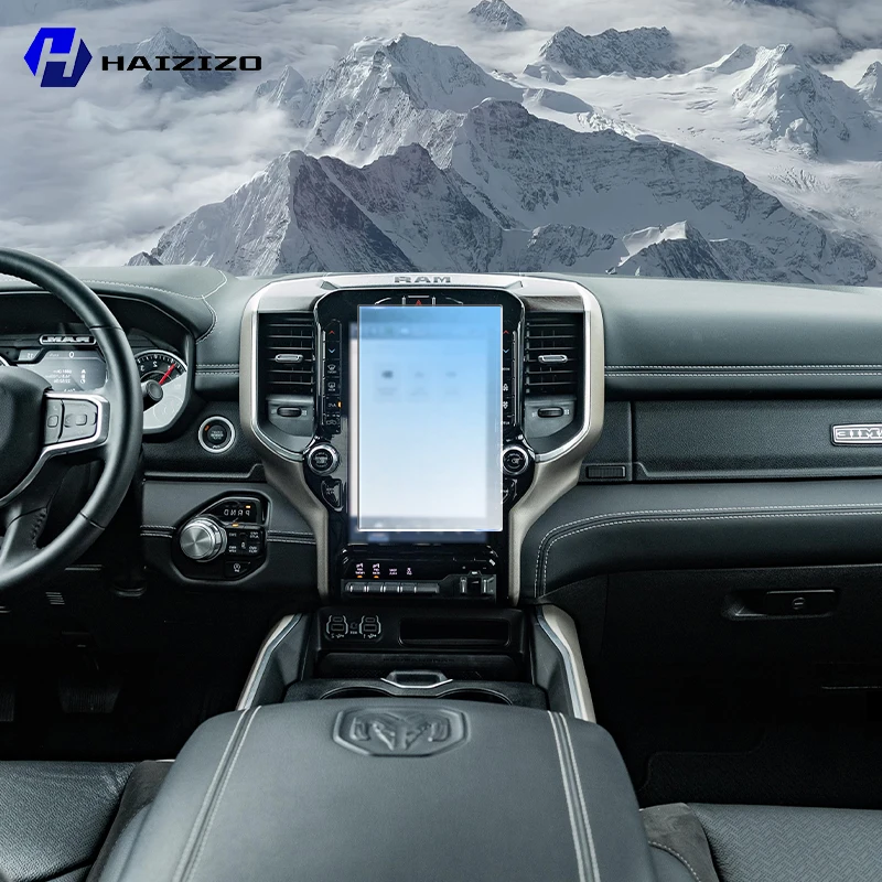 Für Dodge Ram 1500 2019-2024 Auto-Innenraum Matt Displayschutzfolie Konsole GPS-Navigation LCD-Bildschirm TPU-Folie Kratzfest. Image