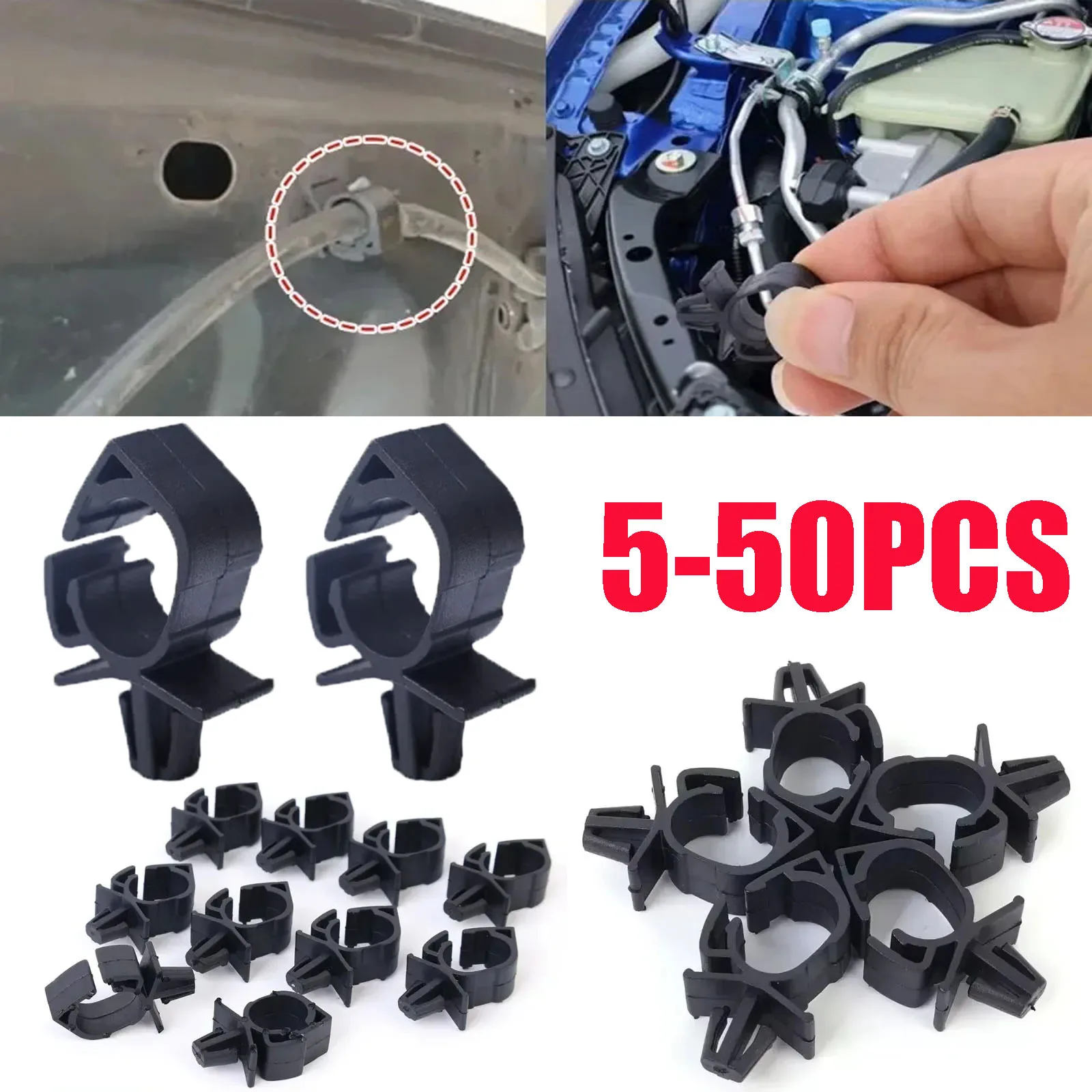 5-50PCS Verschluss Auto Kabelbaum Multifunktions Kabel Feste Schnalle Kabelbinder Manager Route Kabel Klemme Feste Retainer Clip Image
