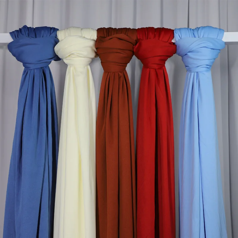 5 Meter lange Hochzeit doppelseitiger elastischer Stoff Milchdraht Hotel Hochzeit Szene dekoriert Decke Welle Hintergrund Gaze Vorhang Image