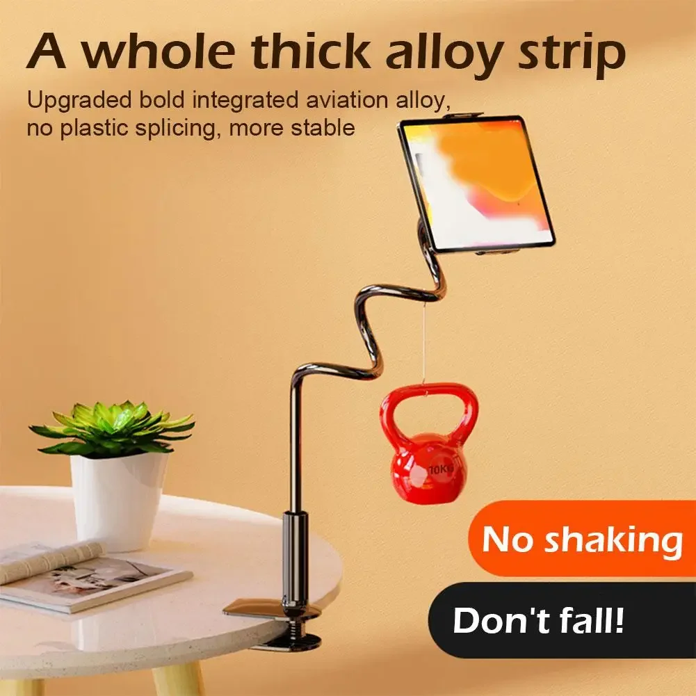 Tablet Stand halter Halterung Clip Griff flexibler Langarm Schwanenhals für iPad iPhone Schalter Galaxy Tab Kindle neu Image