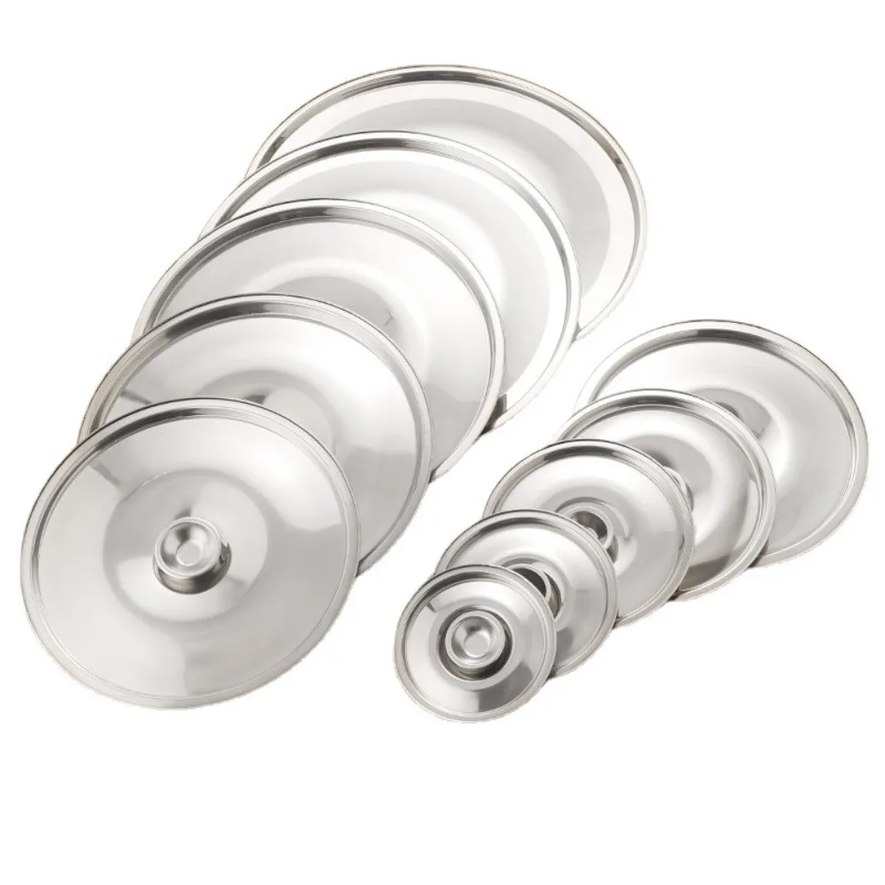 2026 Neuer 10-24cm Runder Topfdeckel aus Edelstahl, Verdickter Universeller Ersatzdeckel für Küche und Lebensmittel, Küchenzubehör Image