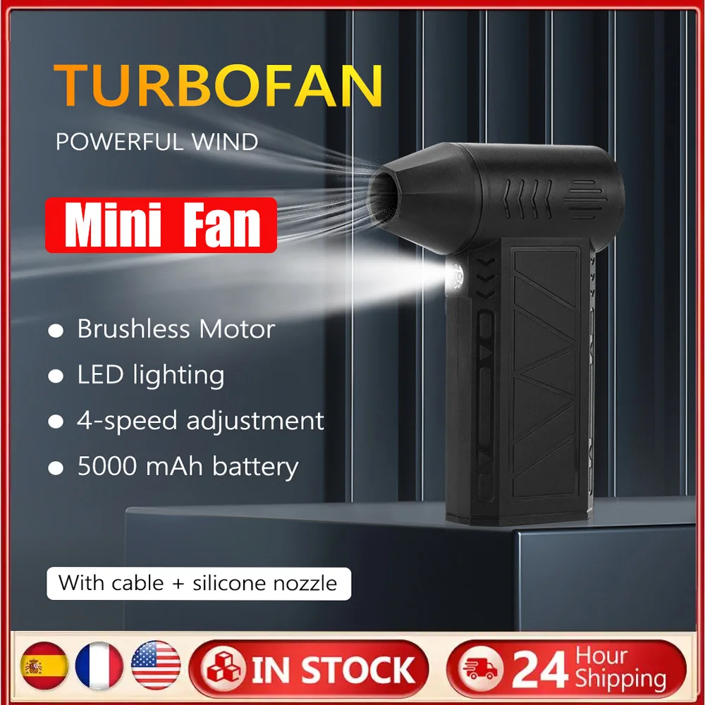 +Neuer Jet-Ventilator, starke tragbare Leistung, Handstaubeliminierung, Computer Hurricane Storm Source Turbo Jetfan LED X6 Pro+ Image