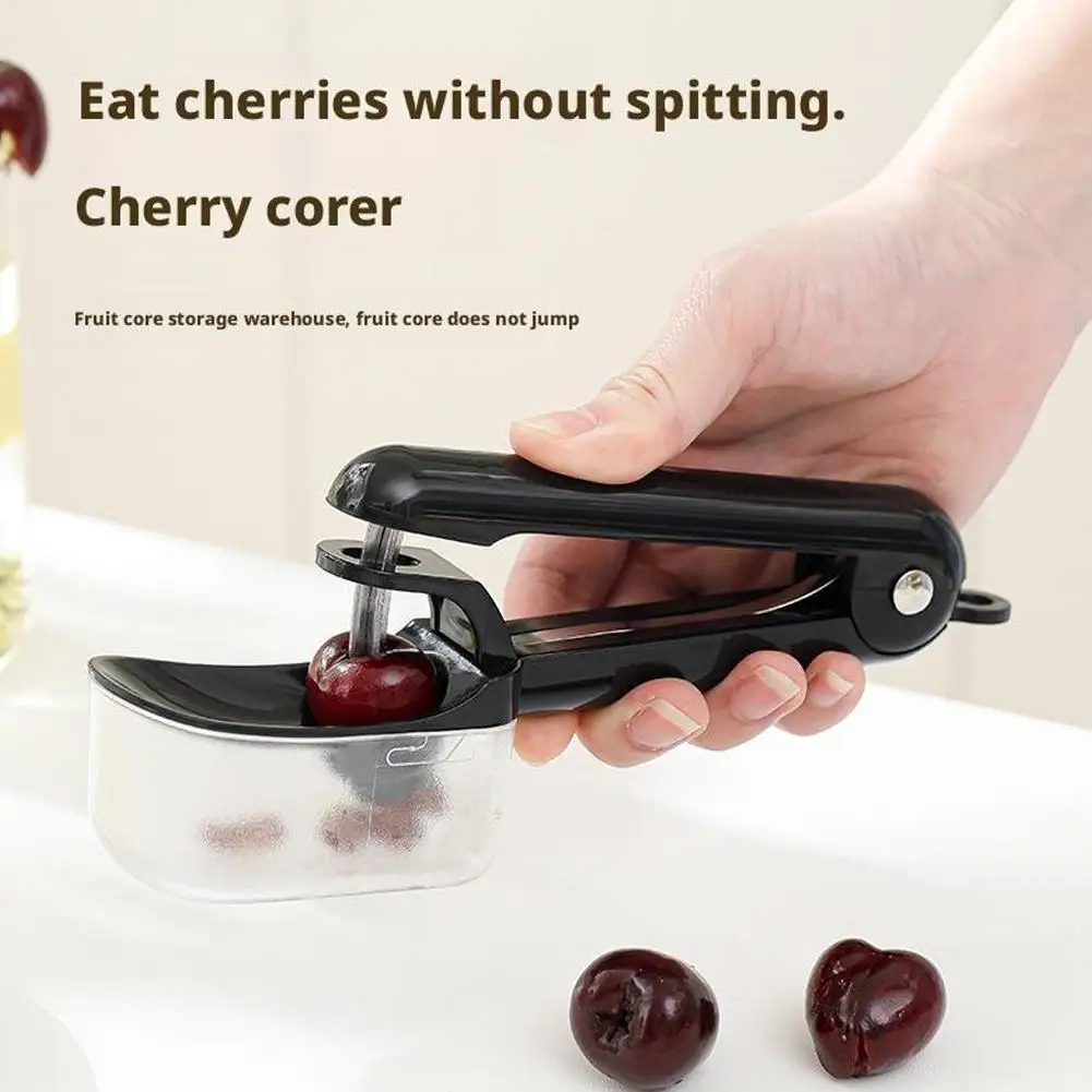 Kirschkern-Samenentferner, Küchenzubehör, nützliche Oliven gehen, nukleares Gerät, Kirschentkerner, Kunststoff, Obst, Gadgets, Werkzeuge