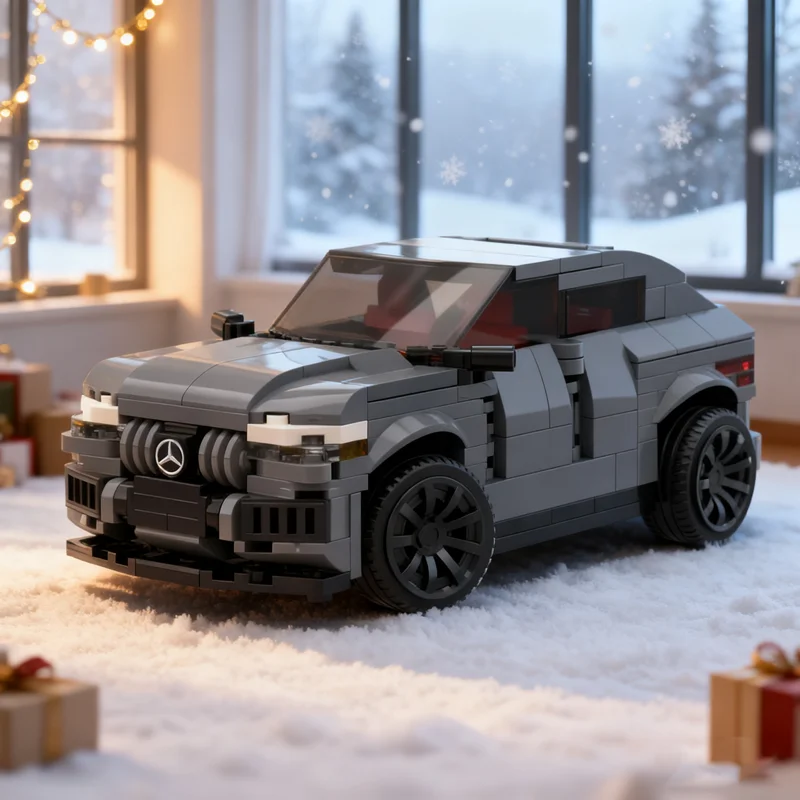 395 stücke MOC Mercedes GLE City Champions Super Auto Modell Bausteine Spielzeug Bau Bildung Ziegel Weihnachten Geschenke Idee Image