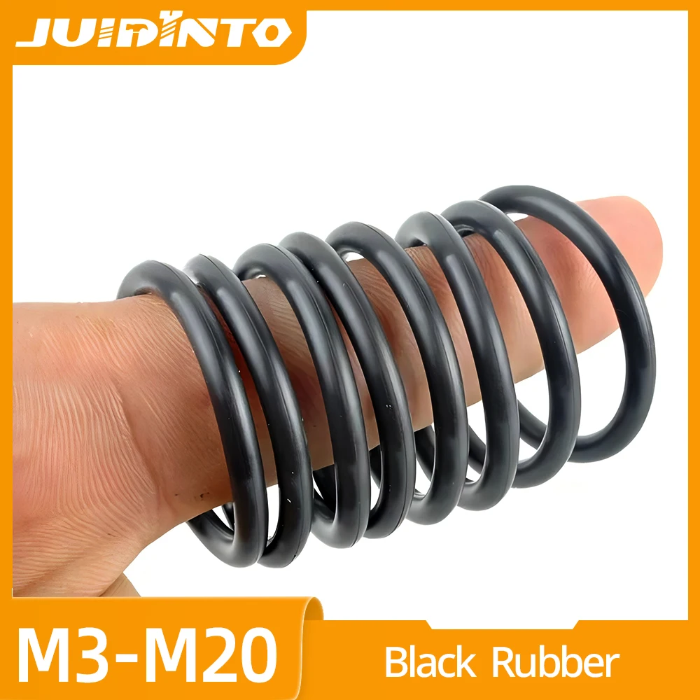 5-100 Stück Nitrilkautschuk O-Ring CS 3-60mm Schwarzer O-Ring Dichtungsring Sanitär-Dichtung für Wasserhahn, Automobil und Sanitärinstallationen Image