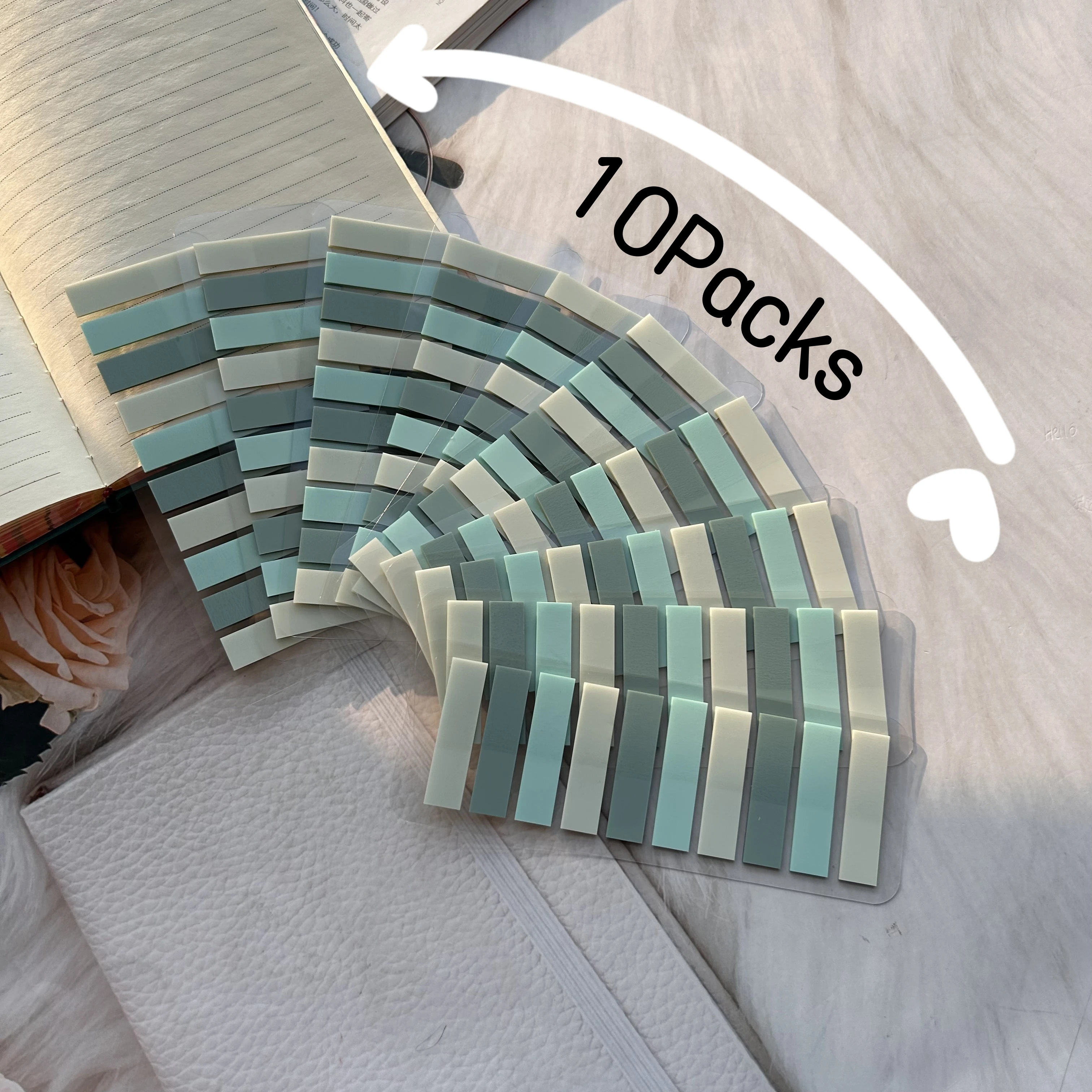 2000 Stück bunte Haftnotizen, selbstklebende Index-Tabs, Seitenmarkierungen, Lesezeichen für Büro, Schulbedarf, Anmerkungen von Büchern Image