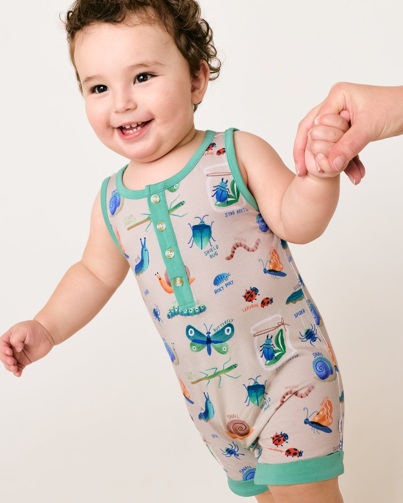 Nature Notes Henley Romper - 3T
