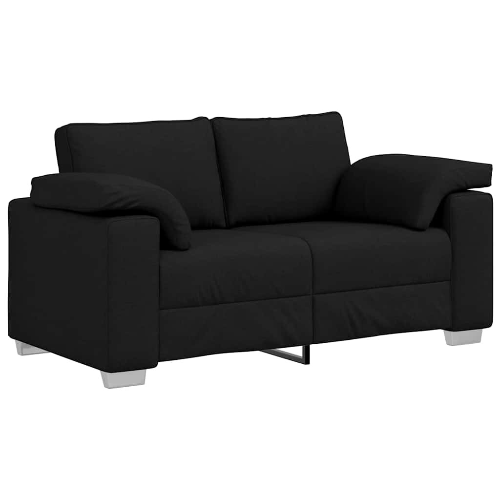 vidaXL Sofa Schwarz 160 x 80 x 82 cm Stoff Image