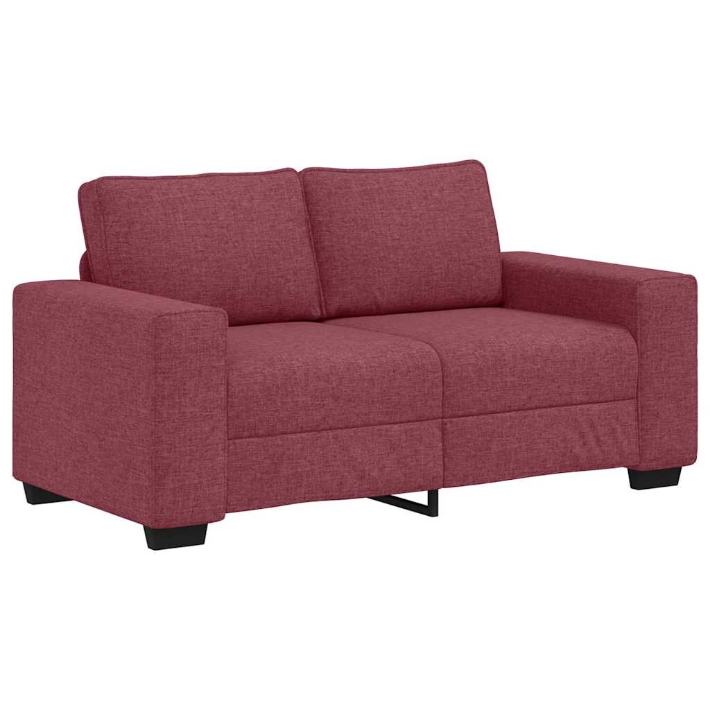 vidaXL 2-Sitzer-Sofa Weinrot 160x77x82 cm Stoff Image