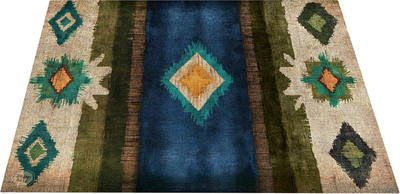Drum N Base Drum Mat Earth Blue