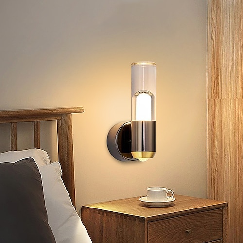 Lightinthebox LED-Wandleuchte, dimmbar, Acryl, 20 cm, moderne LED-Hintergrundwandleuchte, Wohnzimmer, Schlafzimmer, Nachttisch, 10 W, Aluminium, Innenwandleuchte, Beleuchtung, Wandleuchte, 1 Stück,