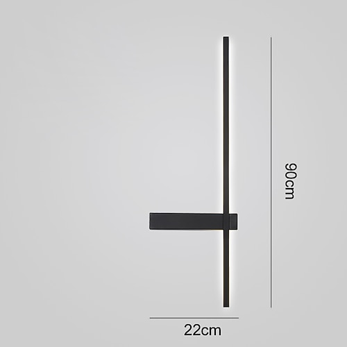led wandleuchte lampe minimalistischen linearen streifen wandhalterung licht lange wohnkultur leuchte, innenwandfluter für wohnzimmer schlafzimmer Image