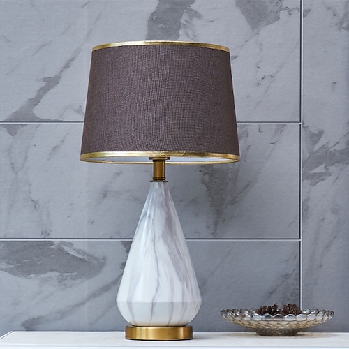 Nachttischlampe, modern, minimalistisch, Keramikkörper, Möbeldekoration, Wohnzimmer, Schlafzimmer, Arbeitszimmer, Nachttischlampe, 85–265 V Image