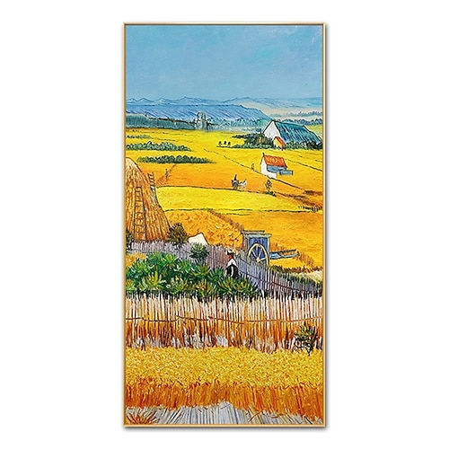 Vincent Van Gogh berühmte Ölgemälde auf Leinwand, Wandkunst, Dekoration, modernes abstraktes Landschaftsbild für Heimdekoration, gerolltes, rahmenloses, ungedehntes Gemälde Image
