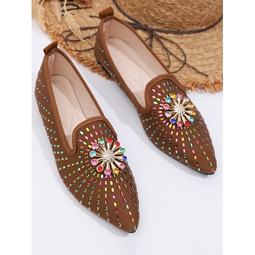 Blaue, bestickte flache Brautschuhe für Damen – elegante flache Schuhe für die Mutter der Braut bei kirchlichen Trauungen Image