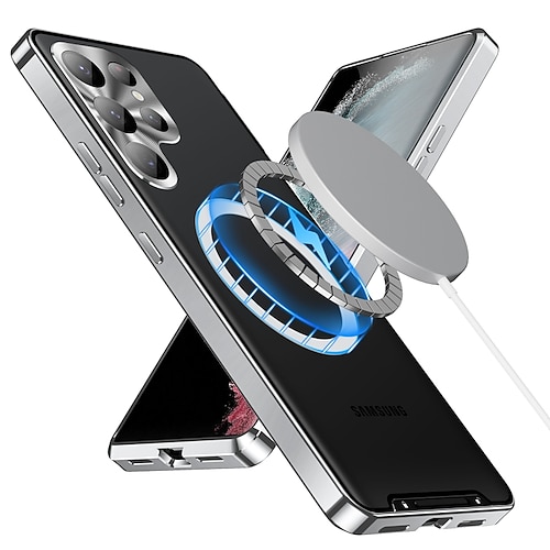 Handy Hülle Handyhüllen Für Samsung Galaxy S26 Ultra Plus S25 S24 S23 S22 S23 FE S21 Ultra Plus Magnetische Adsorption Mit Magsafe Kameralinsenschutz Unterstützt kabelloses Laden Stoßfest Acryl Image