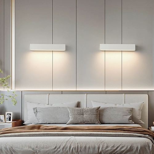 Moderne LED-Waschtischleuchten für den Innen- und Außenbereich, Außenwandleuchten, moderne wasserdichte IP65-Außenwandleuchte, Acryl-Wandleuchte für Schlafzimmer, Badezimmer, Terrasse, Garten, 110–240 Image