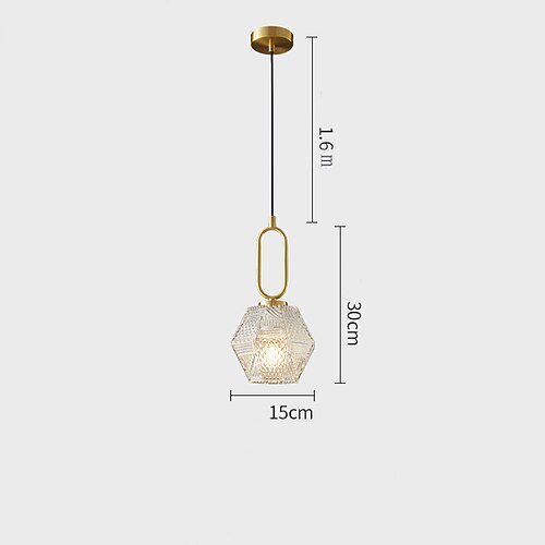 15cm Globus Design Pendel Laterne Design Pendelleuchte Kupfer Moderner Stil Klassische Neuheit LED Nordischer Stil 220-240V Image