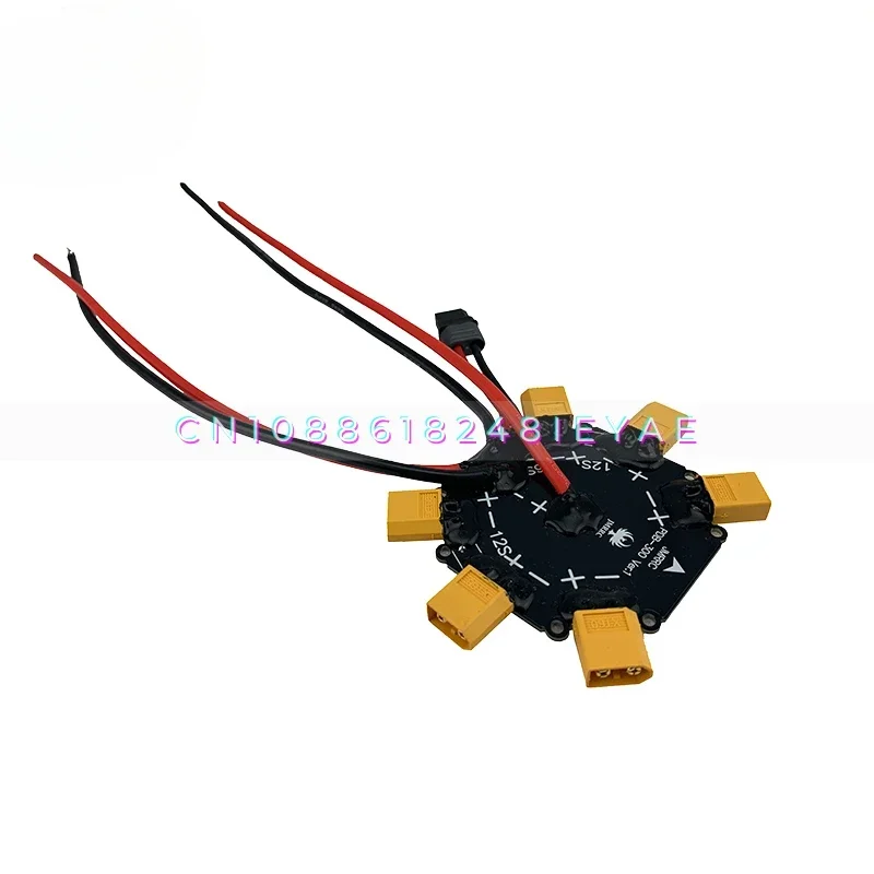 JMRRC XT60 PDB Board XT90 Stecker 6S 12S Board 200A Hochstromverteilerplatine, DIY Drohne Landwirtschaft Image
