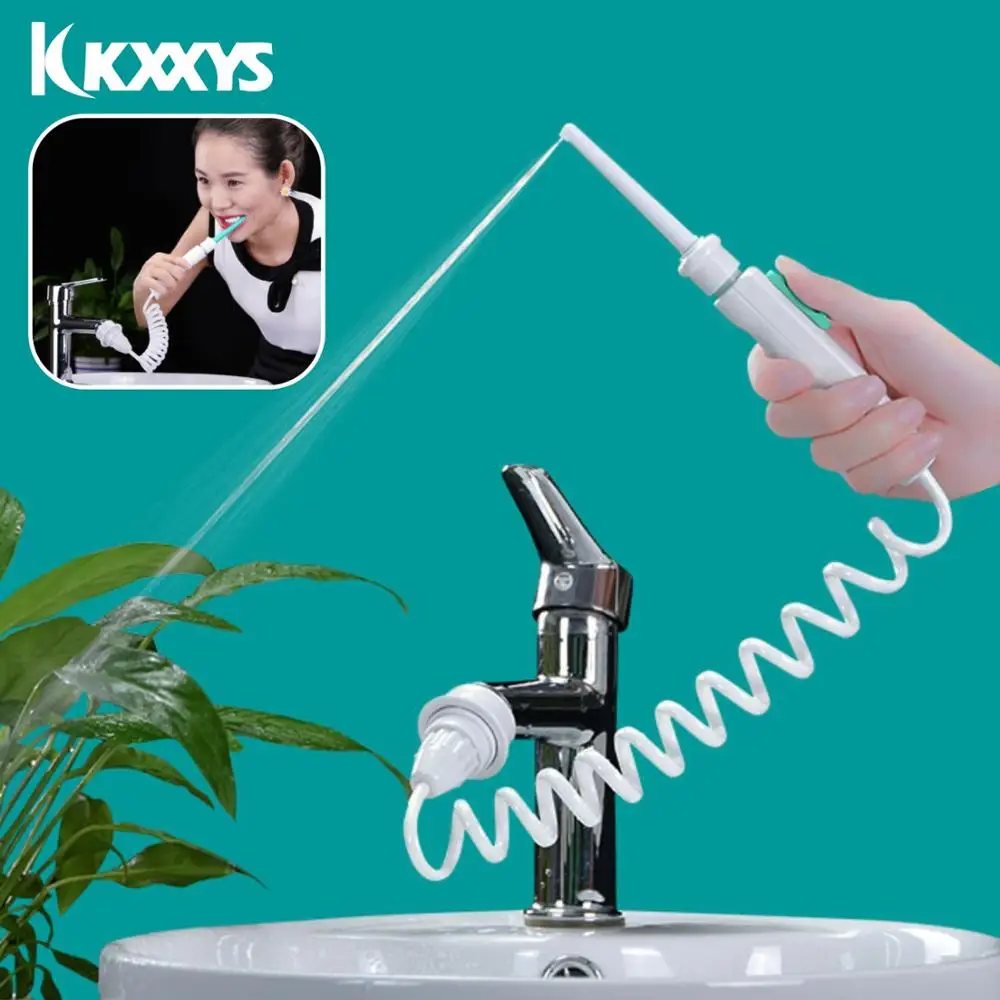 Wasser Dental Flosser Wasserhahn Munddusche Wasser Jet Zahnseide Dental Irrigator Oral Bewässerung Zähne Bleaching Zahnbürste Reinigung Image
