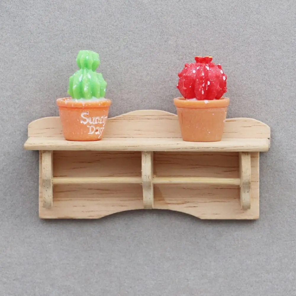 Holz Puppenhaus Lagerregal Puppenmöbel Lagerregal 1:12 Miniatur Holz Wandschrank Romantisches Hängeregal