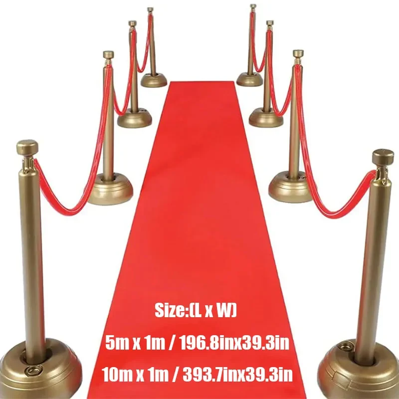 Hochzeitsteppich, exquisit, hochwertig und stimmungsvoll, Hochzeits-Gangläufer-Teppich, roter Teppich, für drinnen und draußen, Hochzeitsteppich, Party Image