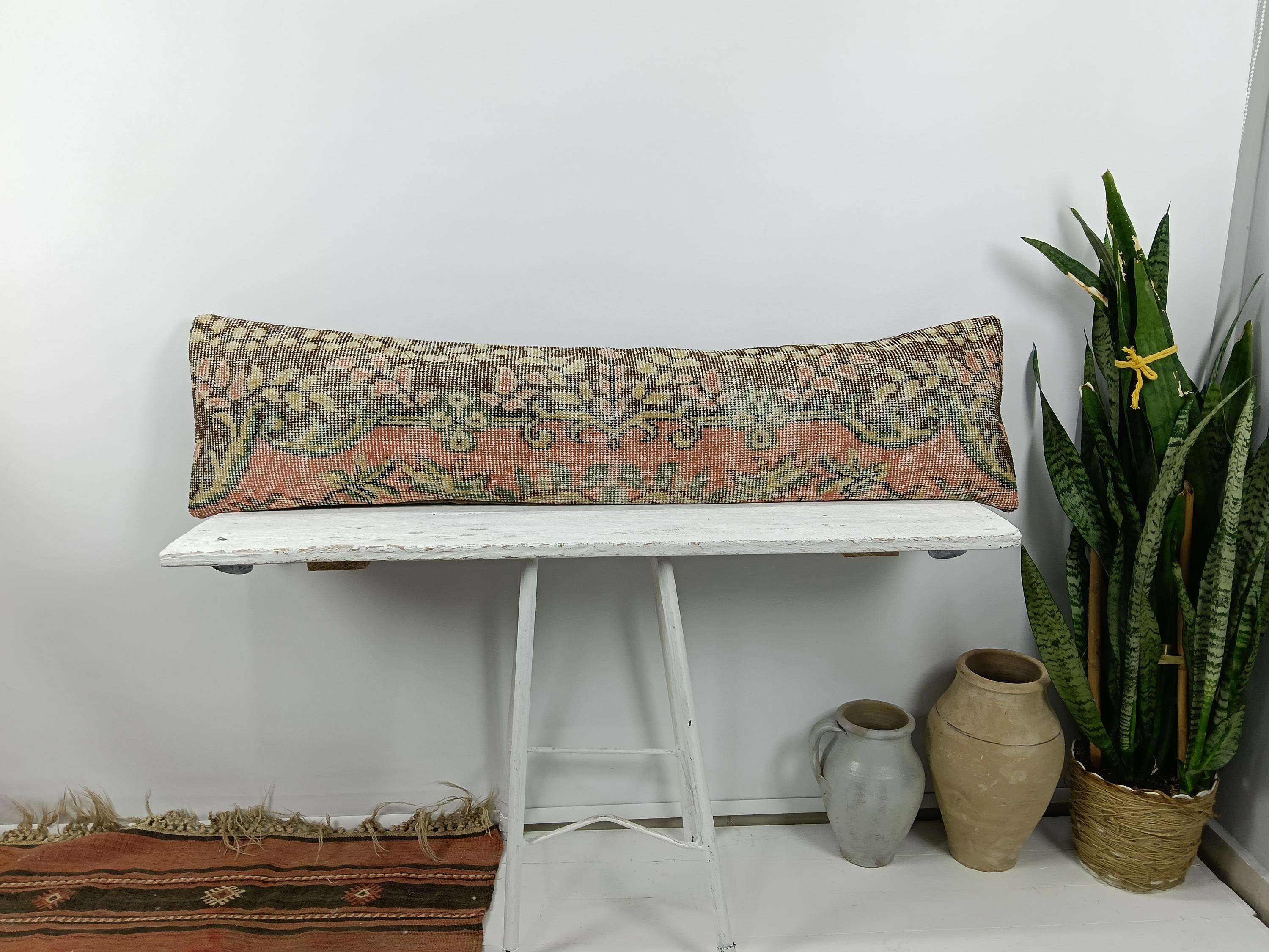 Copricuscino lombare extra lungo / Cuscino tappeto turco / Cuscino lungo per letto, cuscino lombare lungo, cuscino lombare