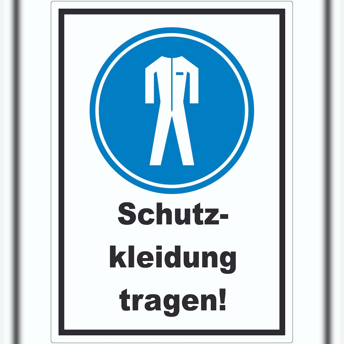 HB-Druck Schutzkleidung tragen Aufkleber A5 (148x210mm) Image